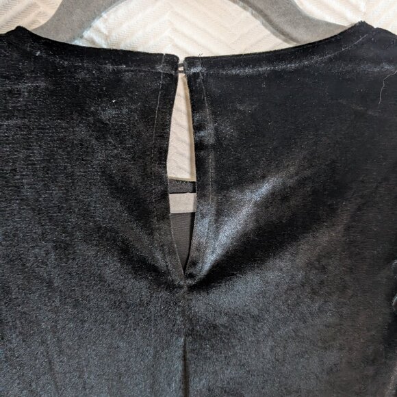 Molly Bracken Black Velvet Dress Sheer Puff Sleeves Size XS - S Whimsigoth - Picture 12 of 14